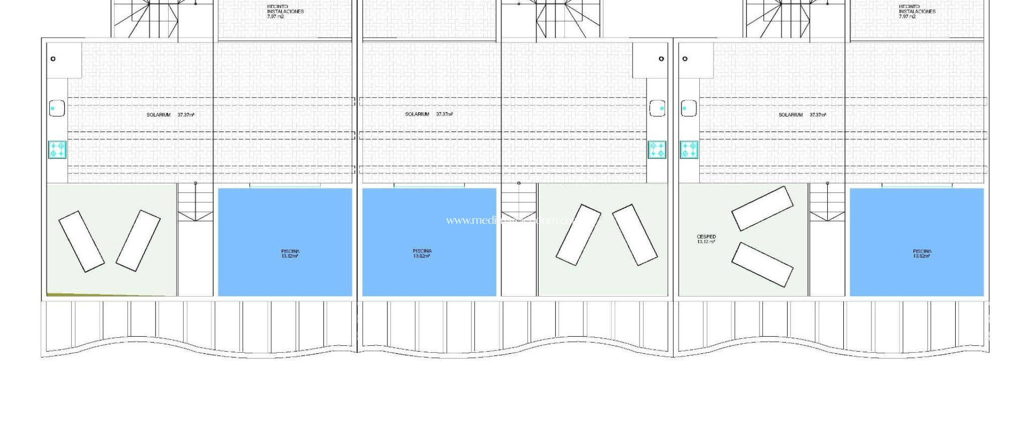 Obra Nueva - Bungalow - Pilar de la Horadada - parques de Andromeda