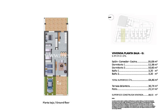 Obra Nueva - Bungalow - Pilar de la Horadada - pueblo
