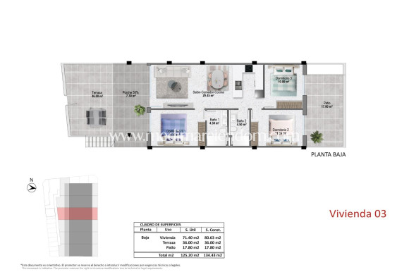 Obra Nueva - Bungalow - Pilar de la Horadada - pueblo