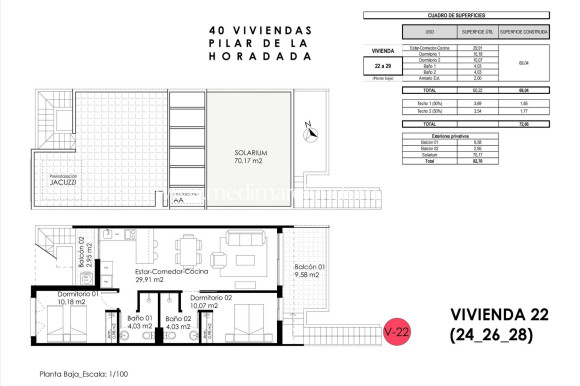 Obra Nueva - Bungalow - Pilar de la Horadada - pueblo