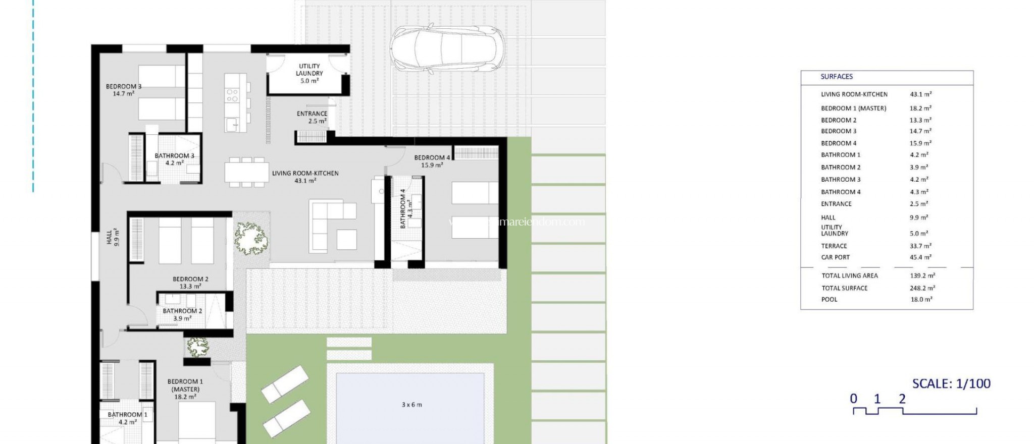 Obra Nueva - Villa - Banos y Mendigo - Altaona Golf