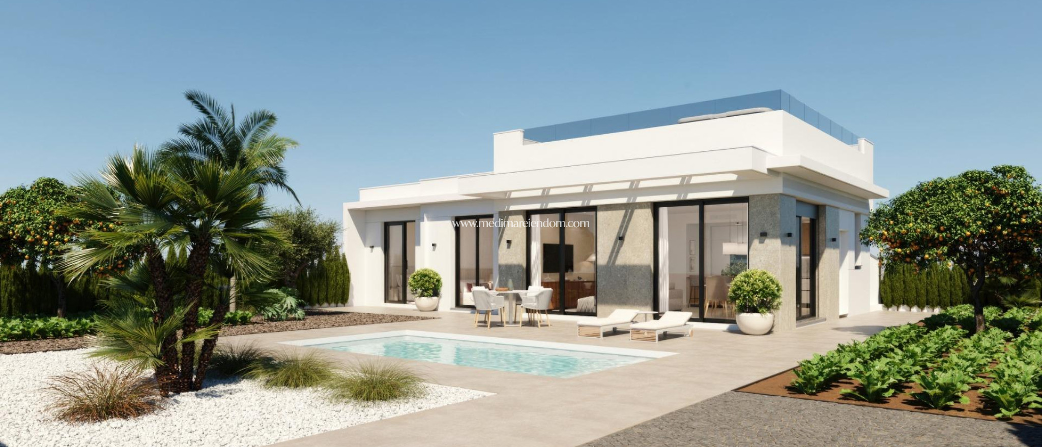 Obra Nueva - Villa - Fuente Álamo - Hacienda Del Álamo Golf