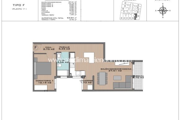 Nybyggnad - Lägenhet - Algorfa - Pueblo