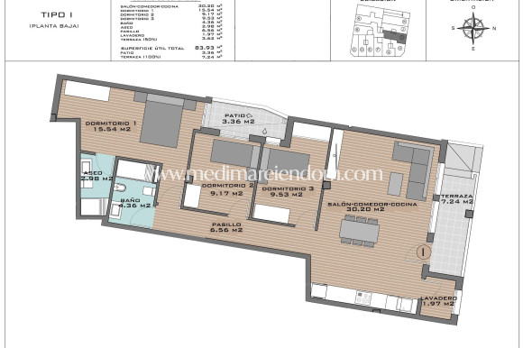 Nybyggnad - Lägenhet - Algorfa - Pueblo