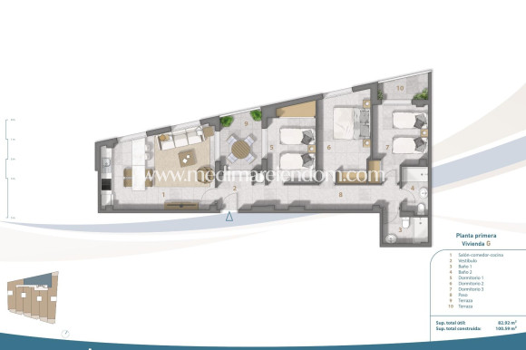 Nieuw gebouw - Appartement - San Pedro del Pinatar - Villananitos