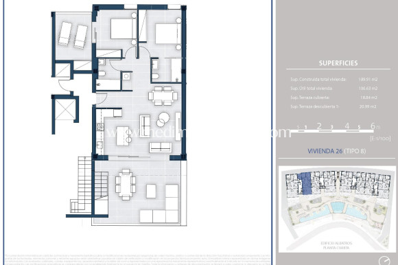 Neubauten - Penthouse - Arenal d´en Castell - pueblo