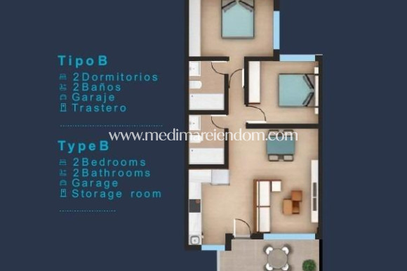 Nybygg - Bungalow i toppetasjen - San Pedro del Pinatar - Los Pinos