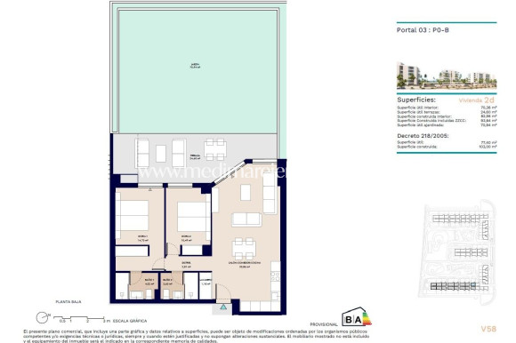 Nowo zbudowane - Mieszkanie na parterze - Almerimar