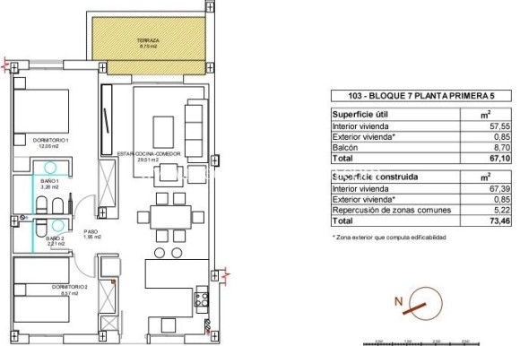 Nowo zbudowane - Apartament - Vera - El Playazo