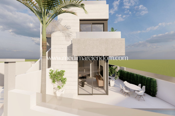 Neubauten - Flacher Bungalow - Pilar de la Horadada