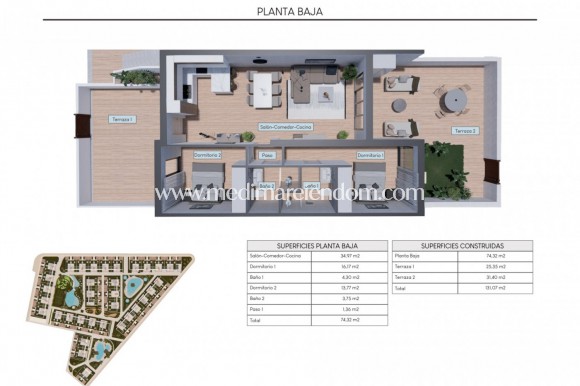 Nieuw gebouw - Bungalow - Torrevieja - Los Balcones