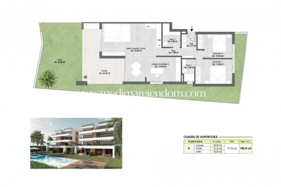 Neubauten - Apartment - Alhama De Murcia - Condado de Alhama